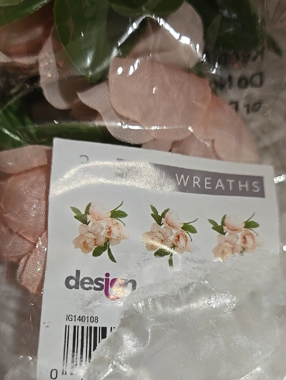 Faux Floral Mini Wreth And Pack Stem Plant Pick Green White Reds Pink Colorful